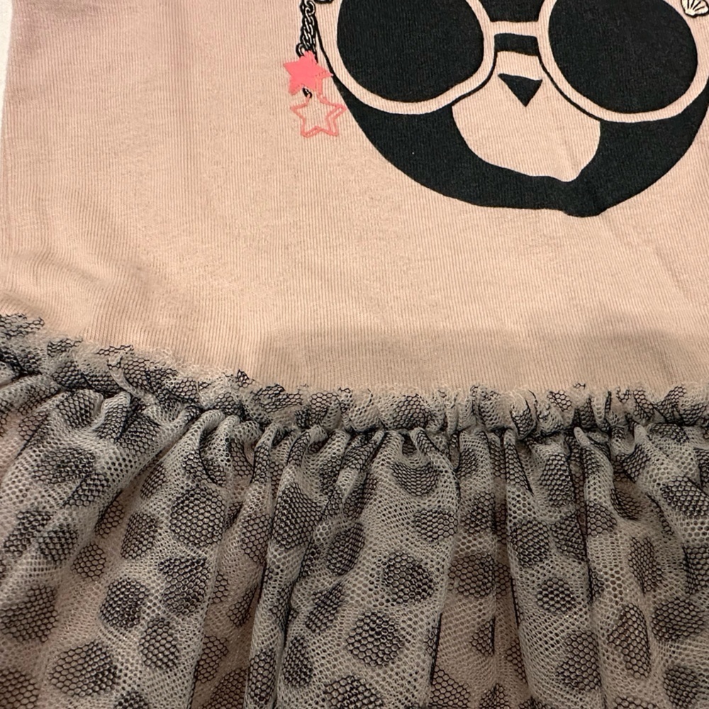Huxbaby Pink and Gray Bear Dress - Picture 3 of 12